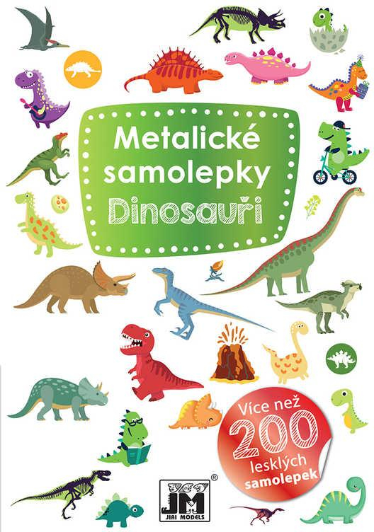 JIRI MODELS Metalické samolepky 200+ Dinosauři