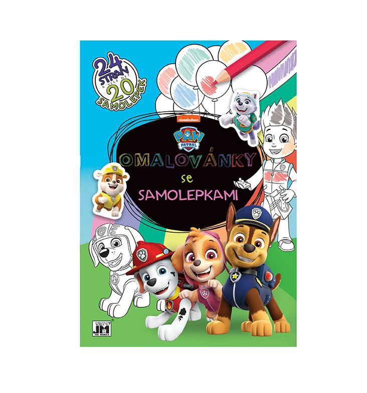 Cvičebnice se samolepkami A4 Paw Patrol