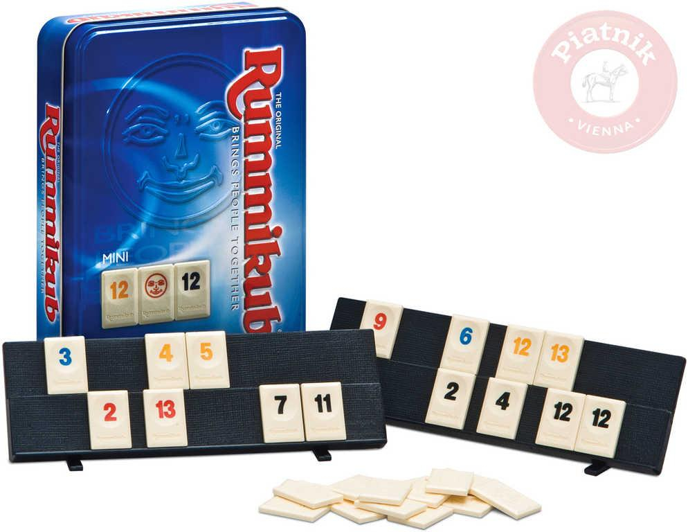 PIATNIK Hra Rummikub mini plechová krabička 