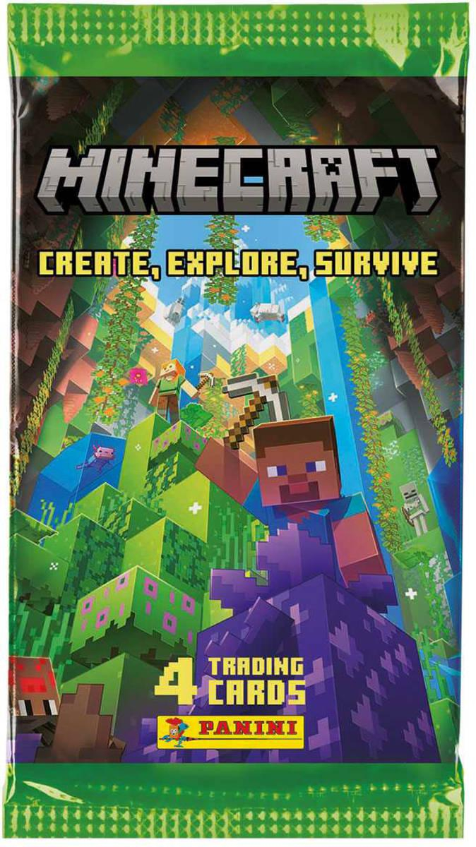 PANINI MINECRAFT 3 Sběratelské karty set 4ks booster v sáčku