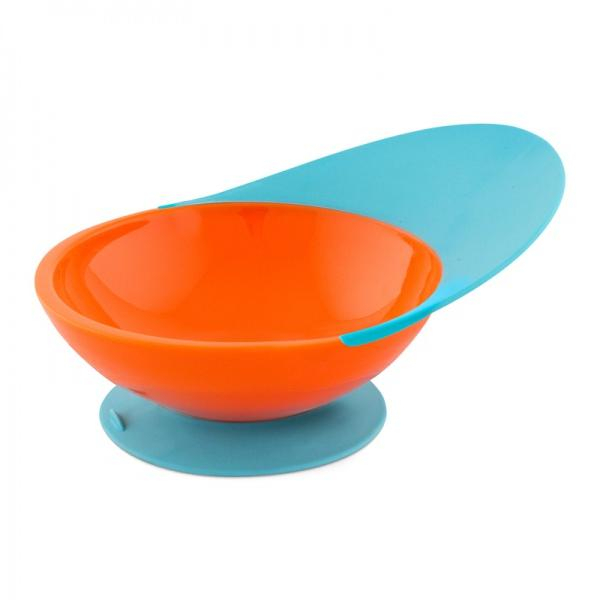 Boon - CATCH BOWL - Miska s přísavkou modro-oranžová