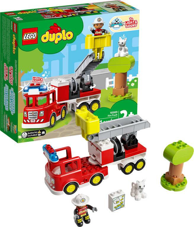 LEGO DUPLO Hasičský vůz na baterie Světlo Zvuk 10969 STAVEBNICE