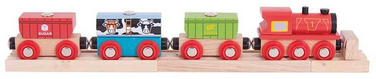 Bigjigs Rail Vlak s potravinami