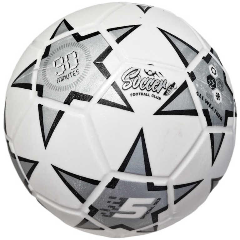 Míč Soccer Club fotbalový 23cm stříbrný kopačák