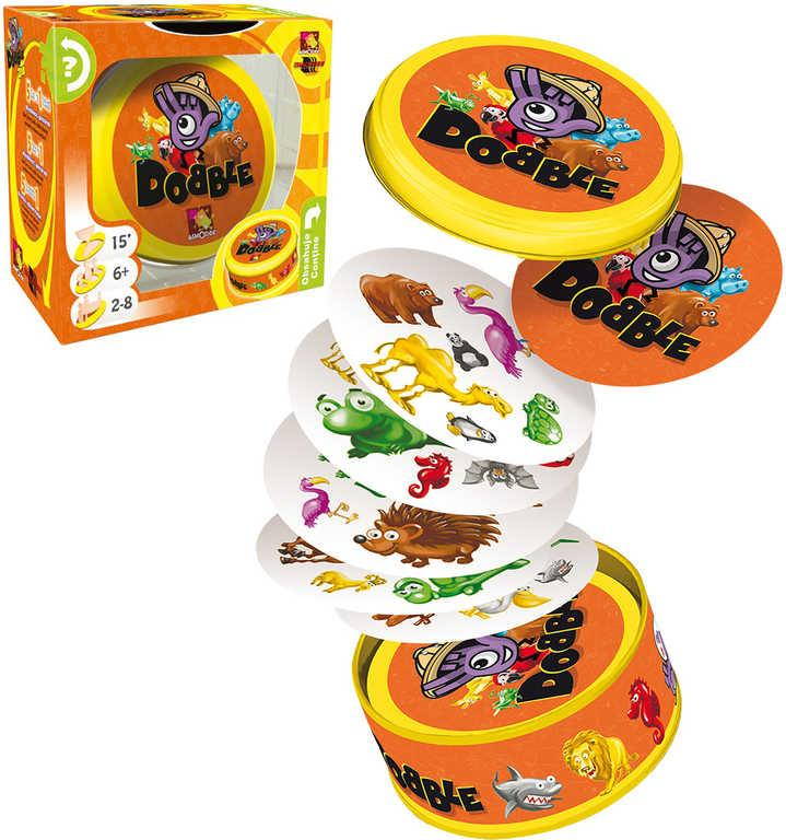 ASMODEE Hra postřehová Dobble ZOO plechová krabička 