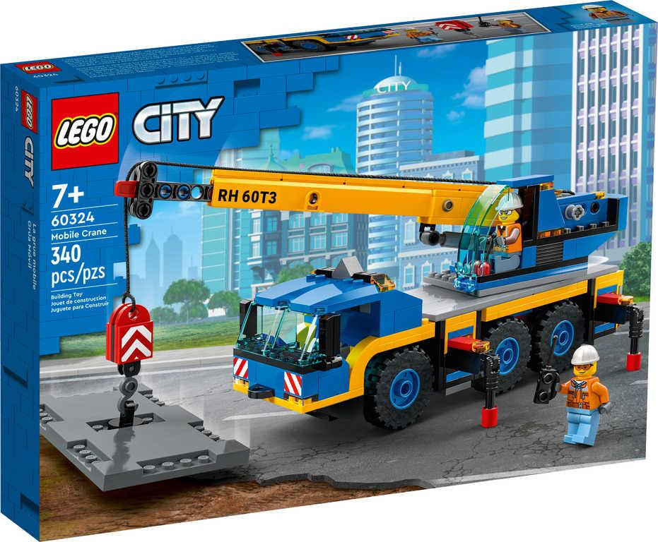 LEGO CITY Pojízdný jeřáb 60324 STAVEBNICE