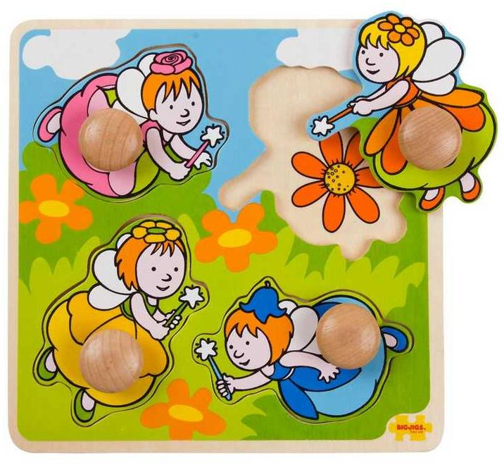 Bigjigs Toys Vkládací puzzle víly