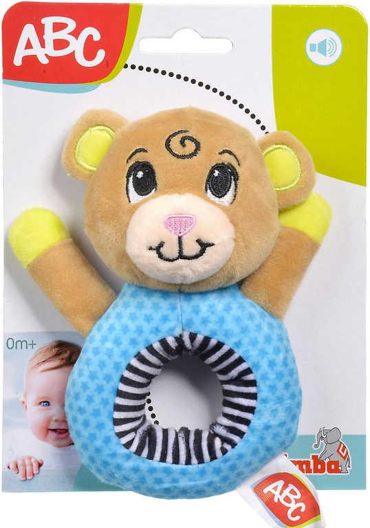 SIMBA PLYŠ Baby chrastítko zvířátko 15cm 2 druhy pro miminko