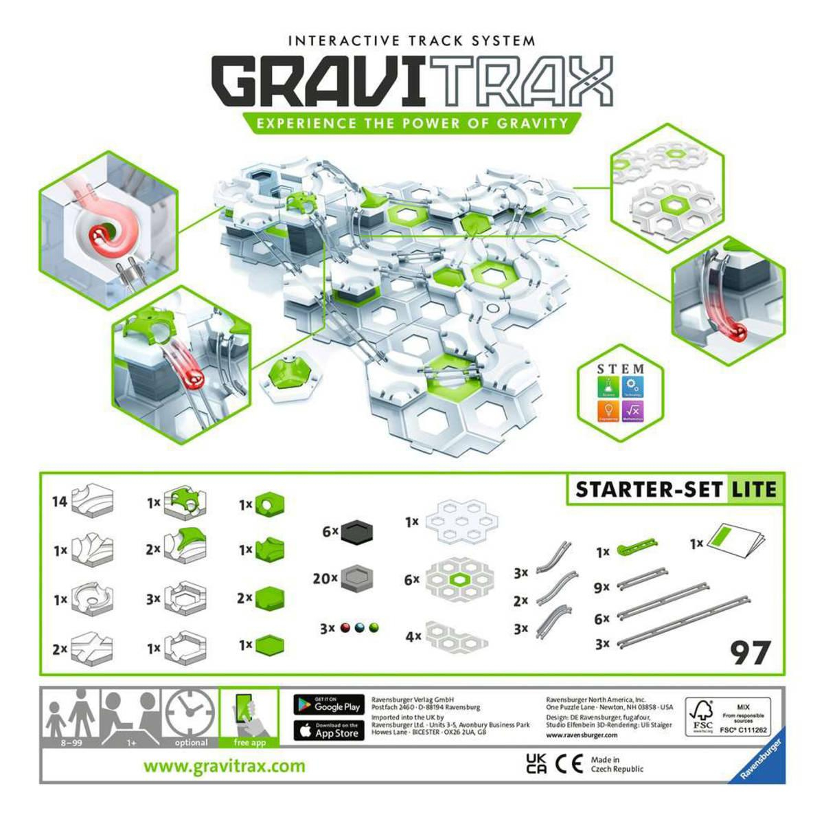 RAVENSBURGER Stavebnice GraviTrax Startovací sada Lite kuličková dráha