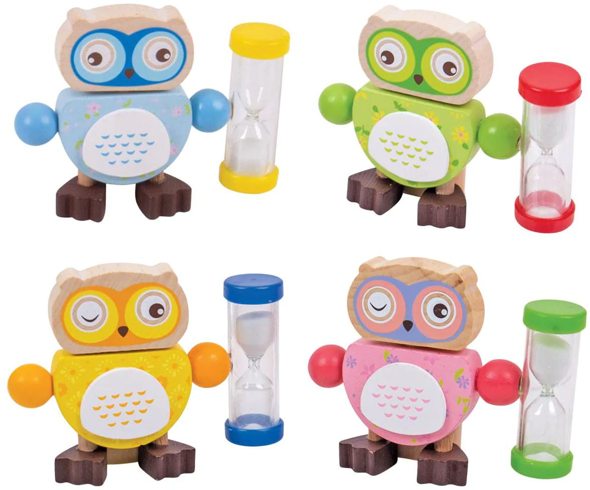 Bigjigs Toys Přesýpací hodiny sovička 1 ks