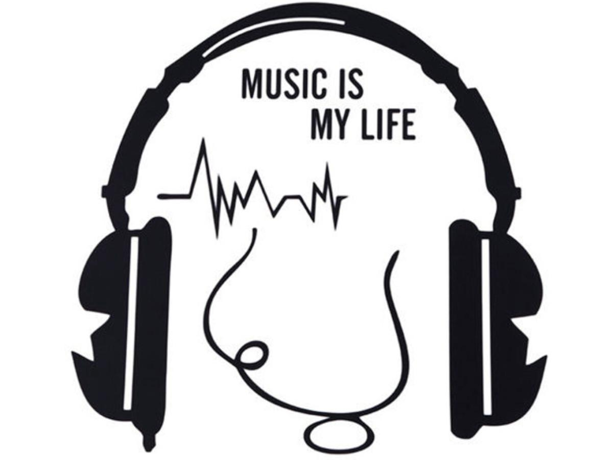 Samolepka na vypínač MUSIC IS MY LIFE