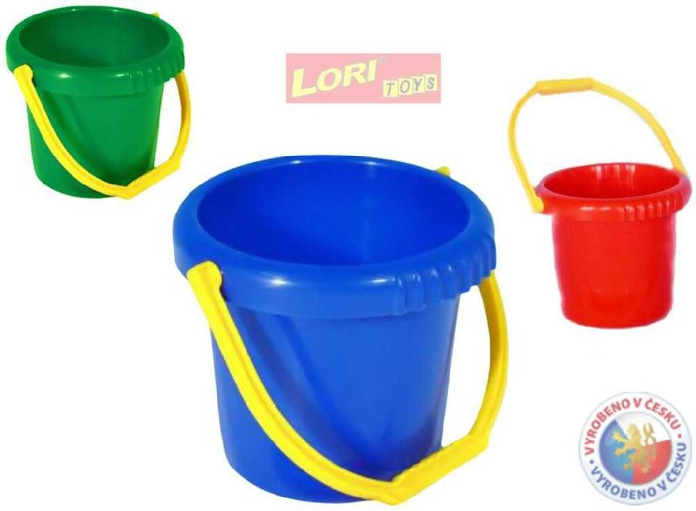 LORI 207 Kyblíček na písek PLAST 3 barvy