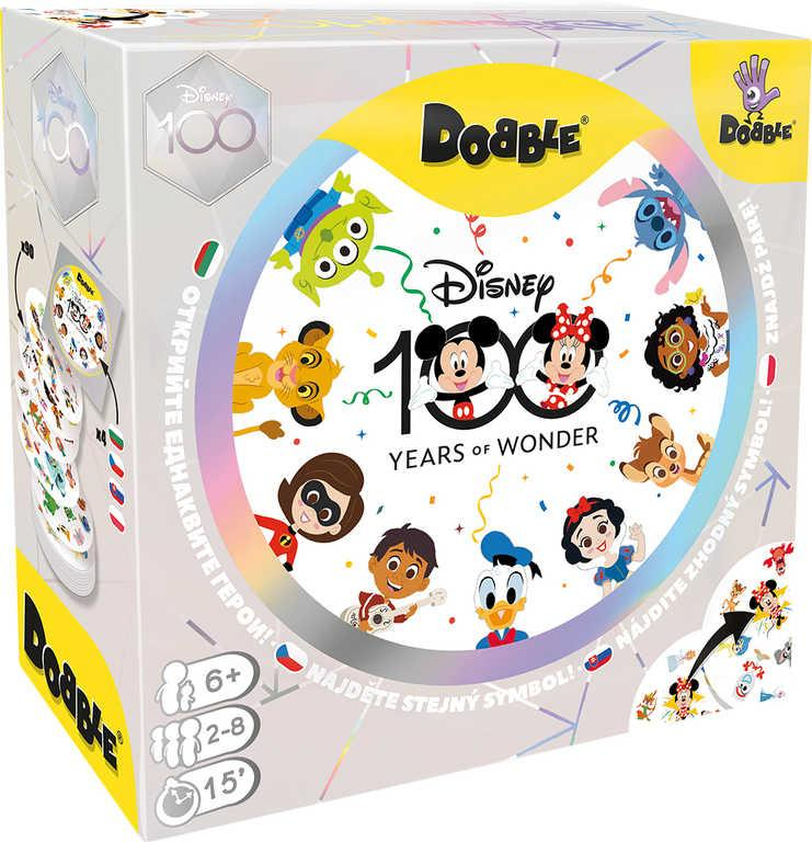 ASMODEE Hra postřehová Dobble Disney 100. výročí *SPOLEČENSKÉ HRY*