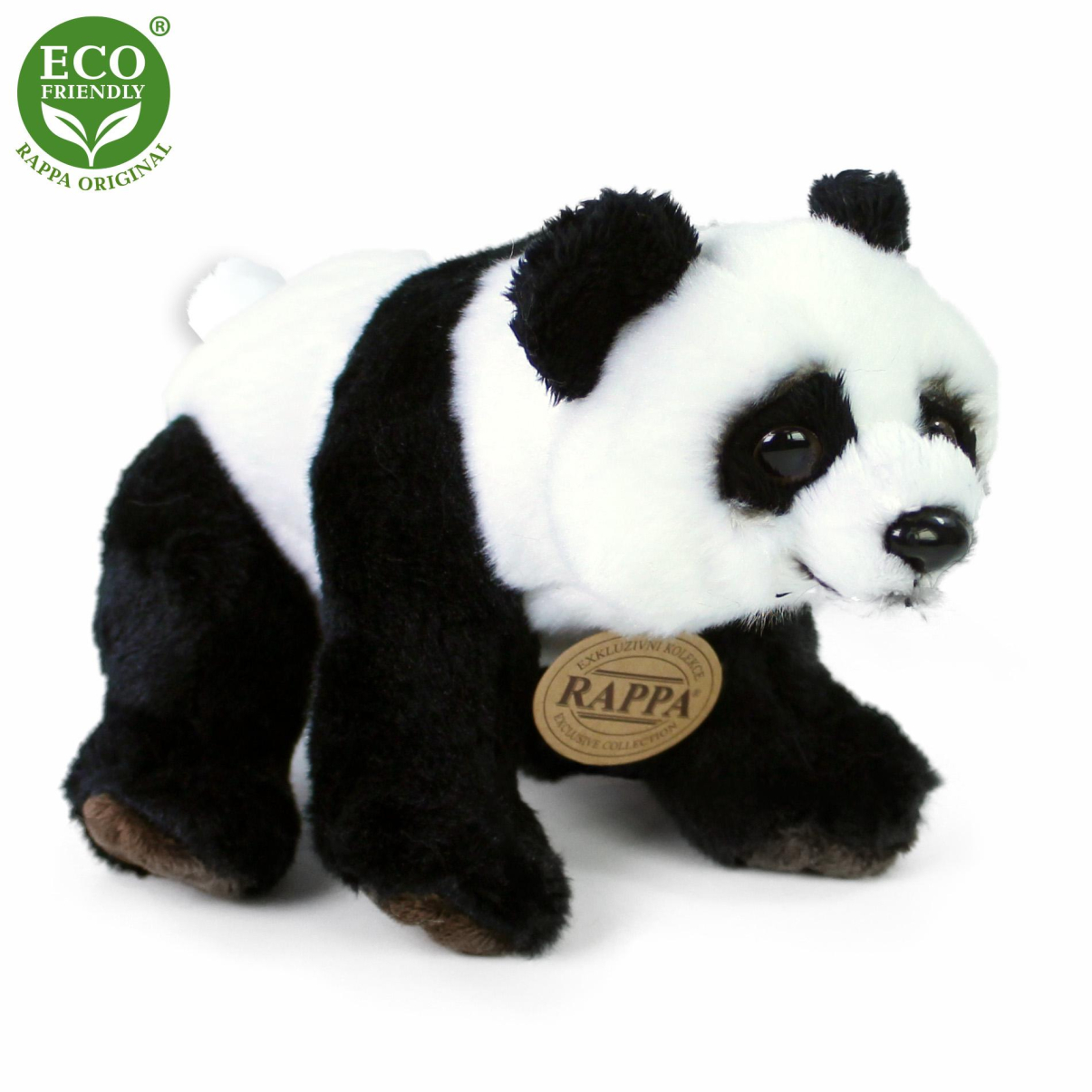 Plyšová panda sedící nebo stojící 22 cm ECO-FRIENDLY