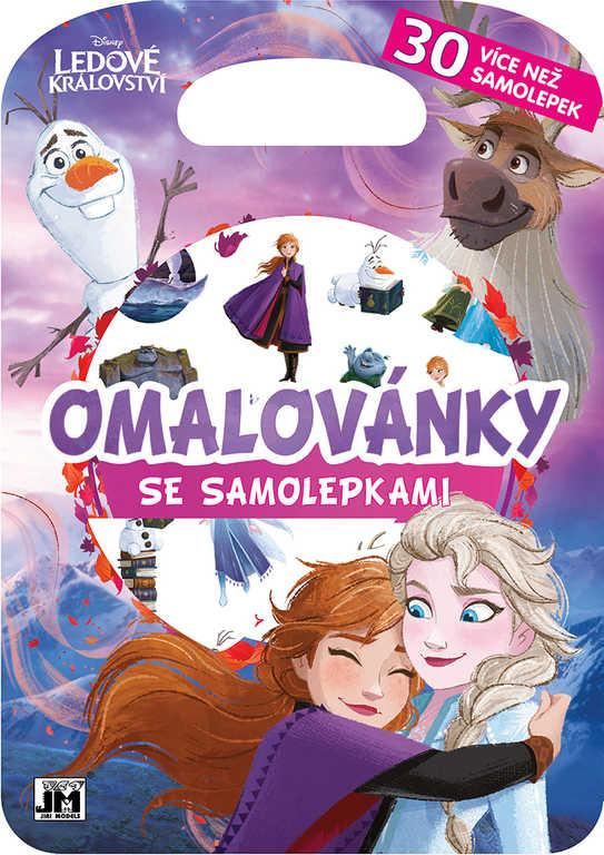 JIRI MODELS Omalovánky se samolepkami Ledové Království (Frozen)