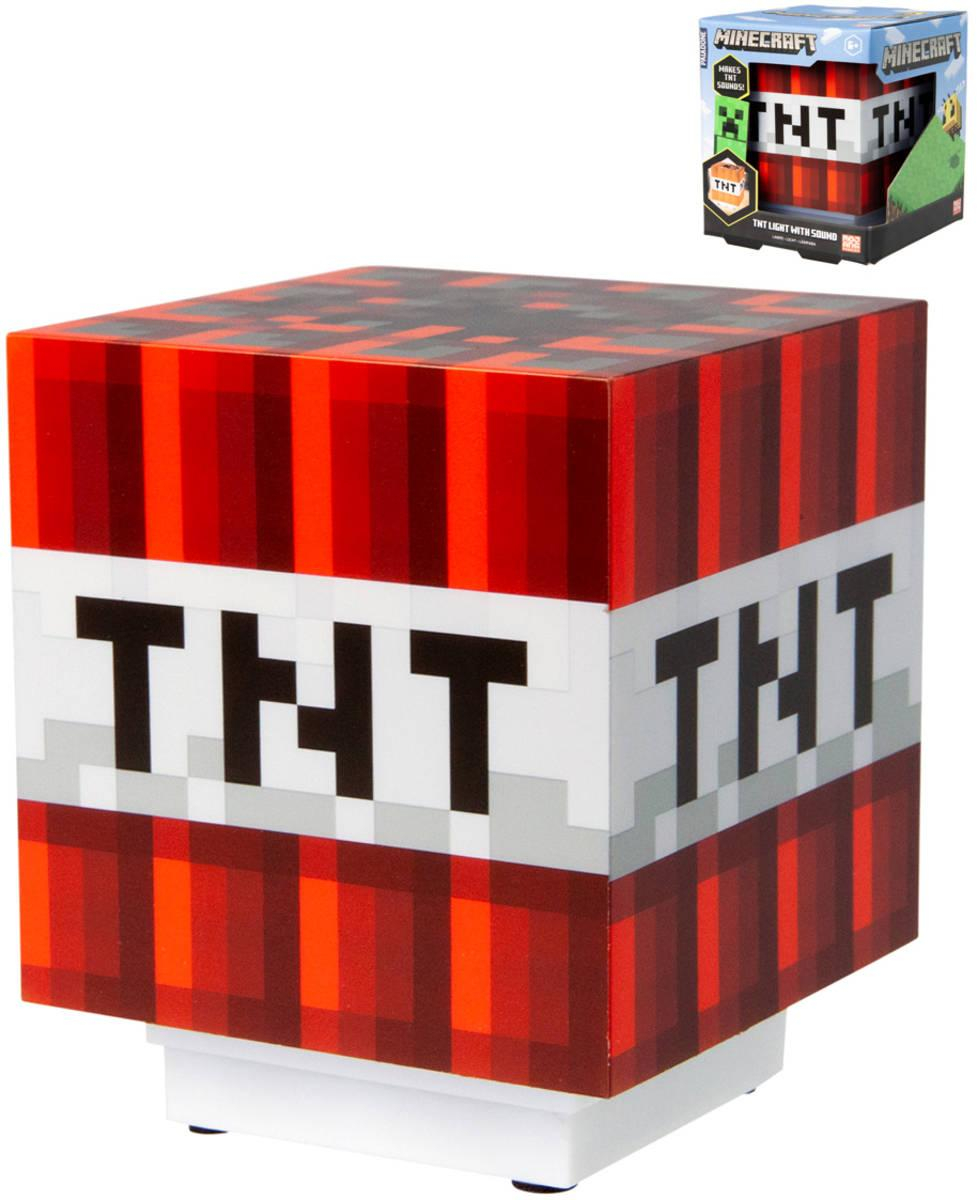 Světlo Minecraft TNT dekorativní lampa na baterie Světlo Zvuk