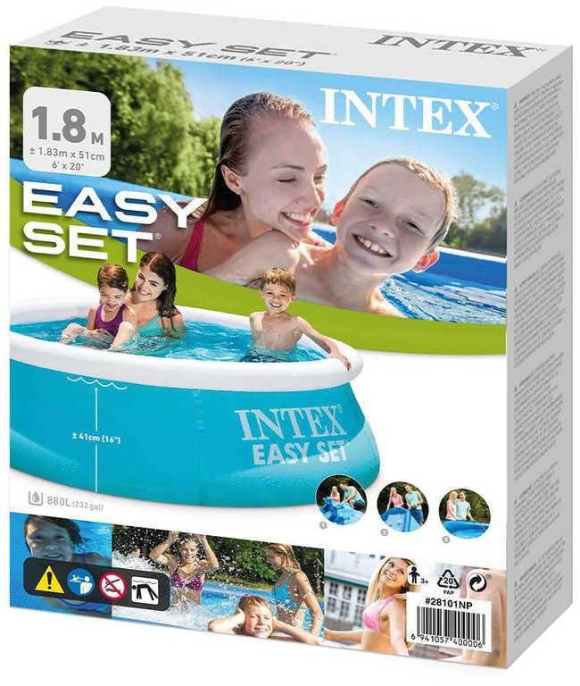 INTEX Bazén Easy Set Pool kruhový 183x51cm samostavěcí rodinný 28101