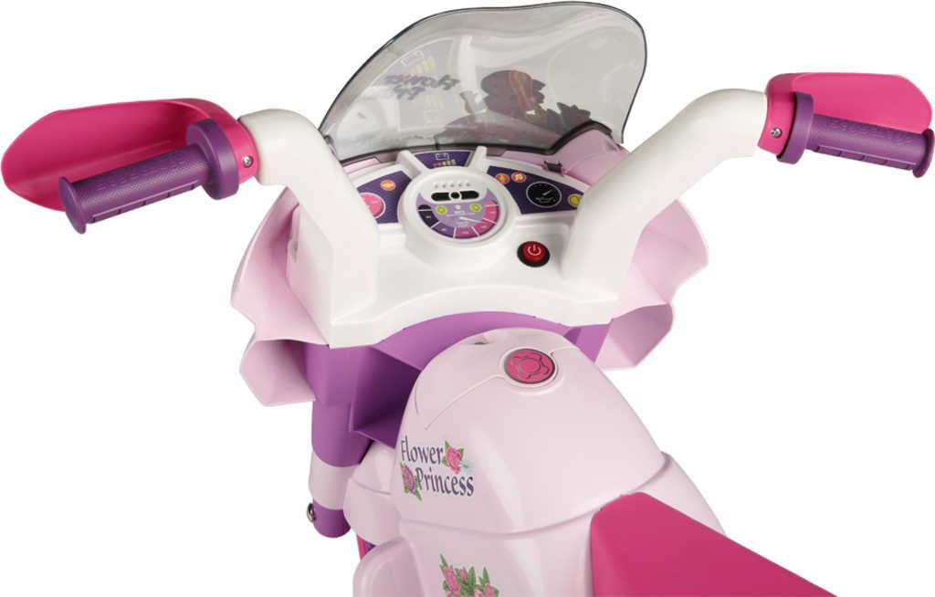 PEG PÉREGO Baby motorka FLOWER PRINCESS 6V Elektrické vozítko