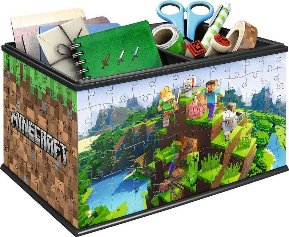 RAVENSBURGER Puzzle 3D úložný box Minecraft 216 dílků plast