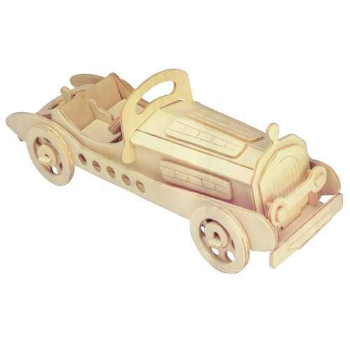 Woodcraft Dřevěné 3D puzzle mercedes