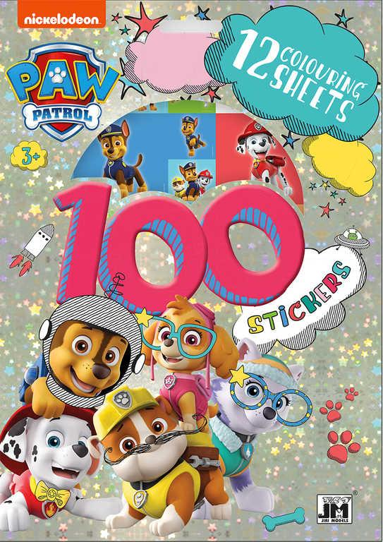 JIRI MODELS Set omalovánky + 100 samolepek Tlapková Patrola (Paw Patrol)