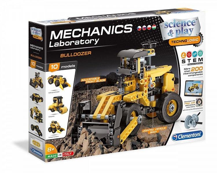 Mechanická laboratoř - Buldozer, 10 modelů, 200 dílků