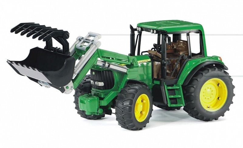 Farmer - traktor John Deere s předním nakladačem - ARCH.