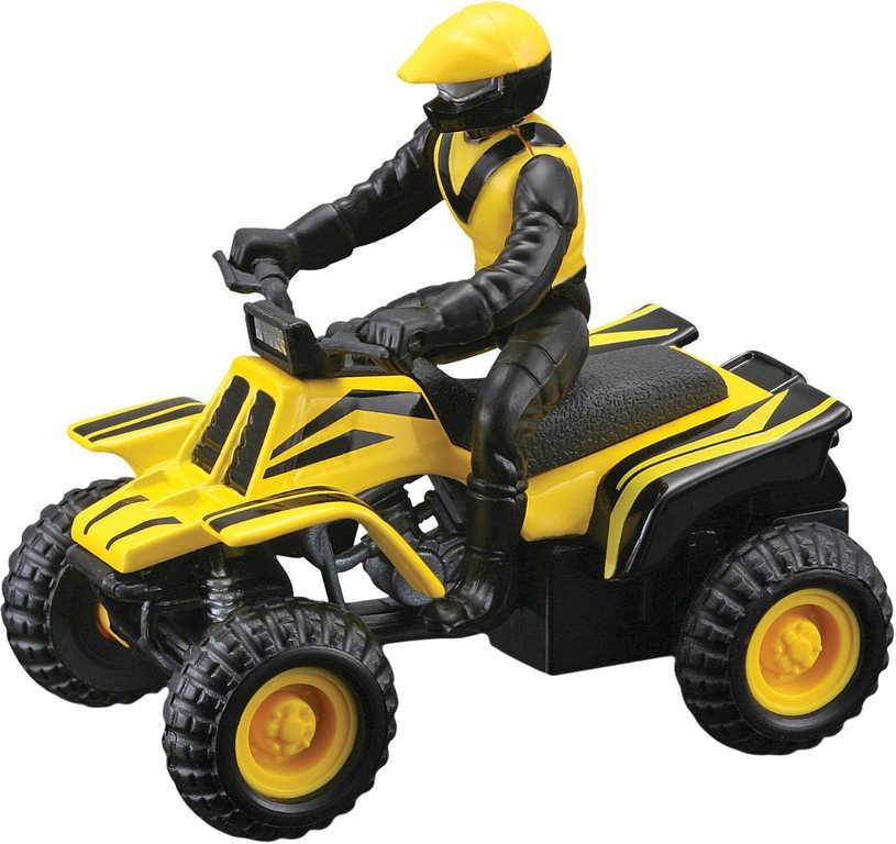 MAISTO Čtyřkolka model ATV´S 1:75 na zpětný nátah různé druhy na kartě kov