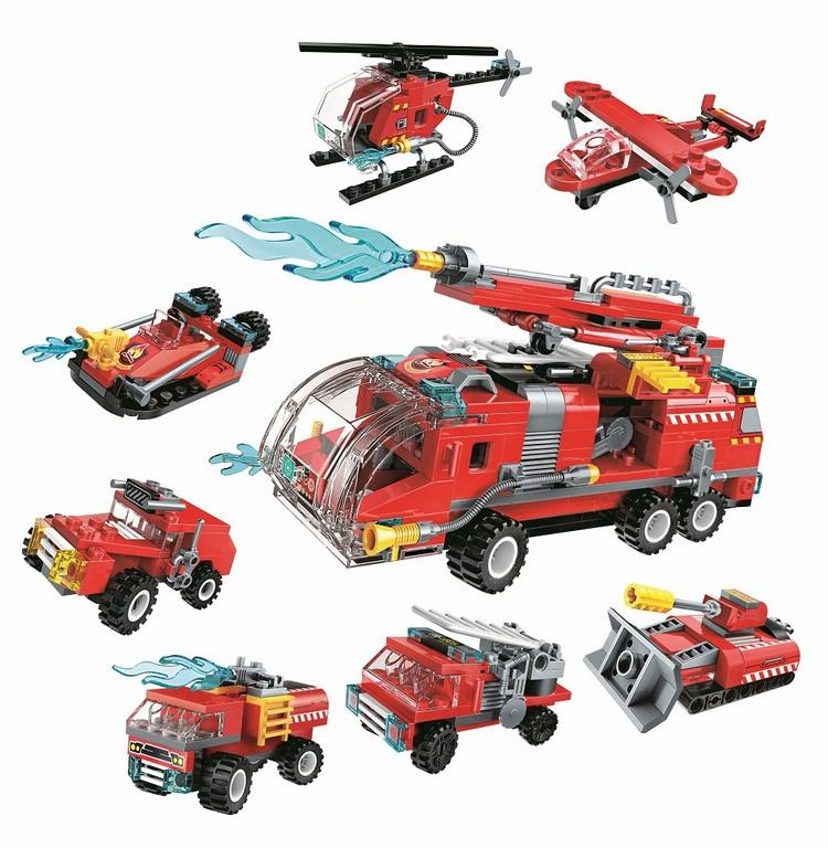 Qman Water Cannon Fire Truck 1805 sada 8v1