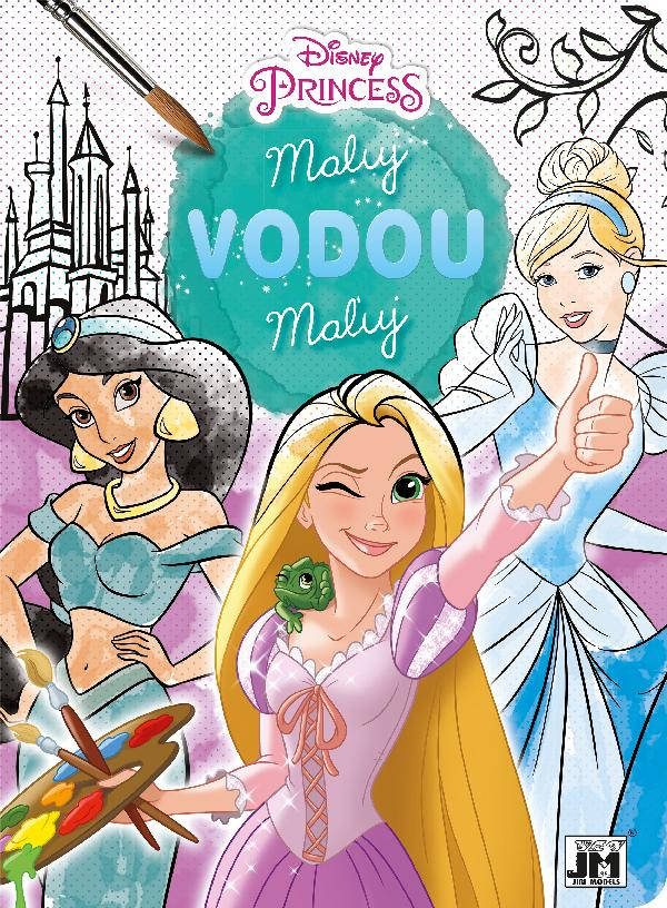 Omalovánka A4 Maluj vodou Disney Princezny