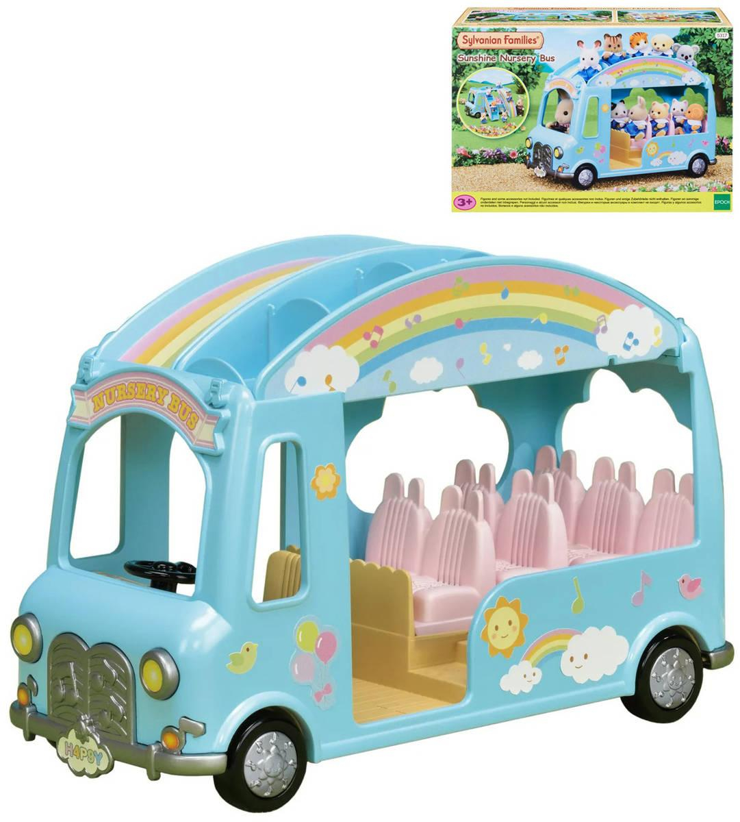 Sylvanian Families Duhový školkový autobus doplněk k herním sadám