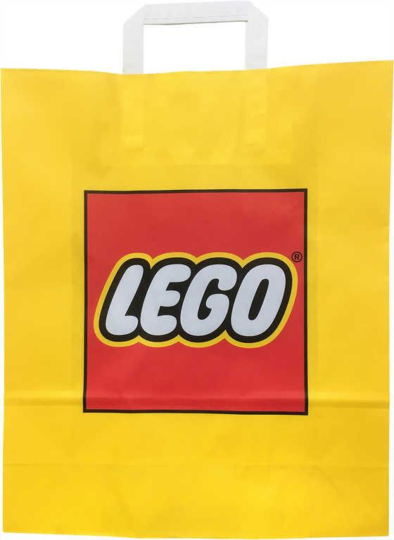 LEGO Reklamní taška papírová 34x35cm žlutá s logem