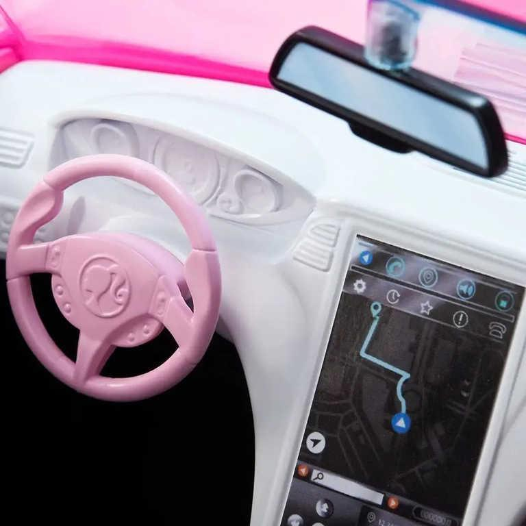 MATTEL BRB Auto růžový kabriolet pro panenku Barbie plast