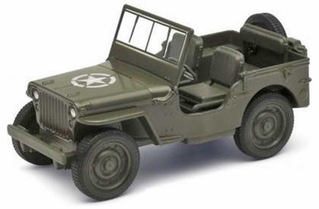 Auto vojenské kovové Jeep Willys MB 11cm zpětný chod