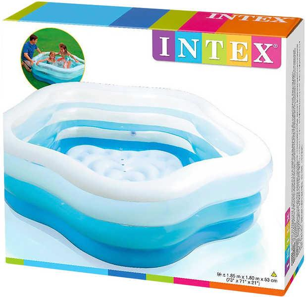 INTEX Bazén nafukovací pětiúhelník 185x180cm 56495