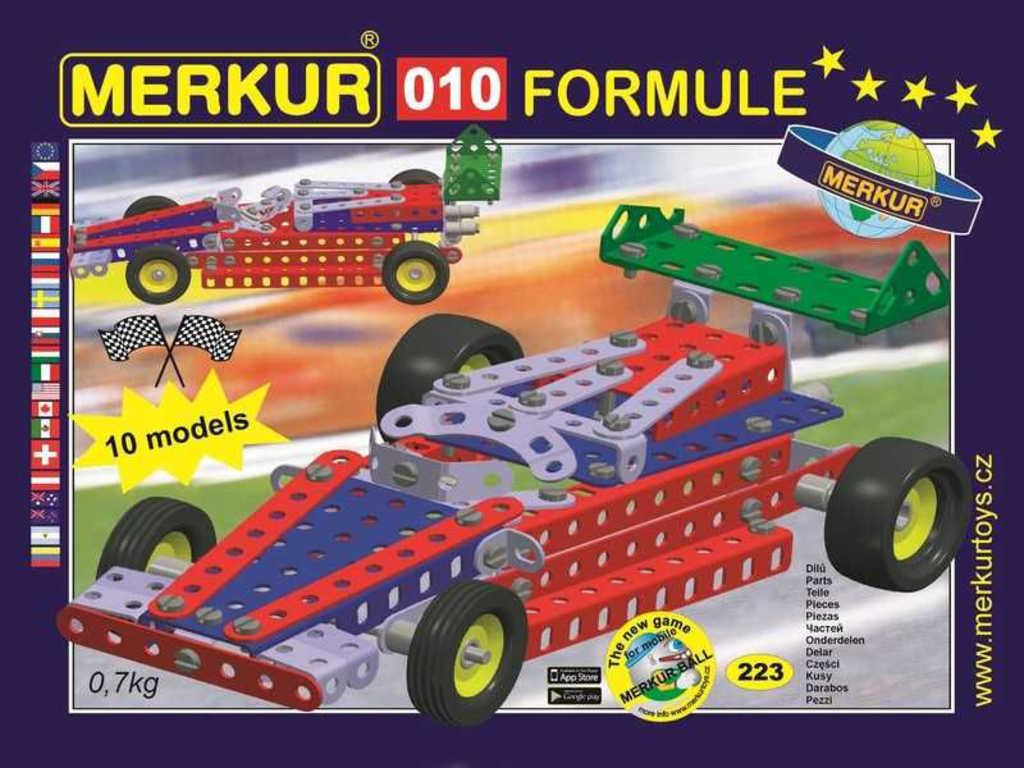 MERKUR M 010 Formule 223 dílků *KOVOVÁ STAVEBNICE*