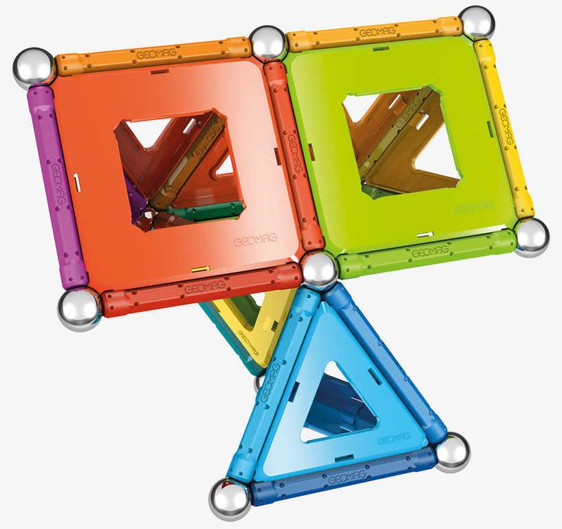 GEOMAG Rainbow 72 dílků duhová magnetická STAVEBNICE