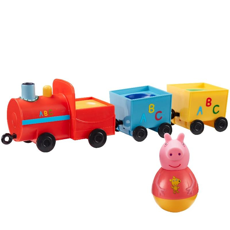 PEPPA Pig WEEBLES - Roly Poly firugky a vláček