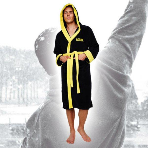 Pánský župan Rocky Fleece Robe - černý