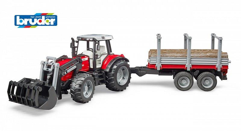 Farmer - Massey Ferguson traktor s vlekem