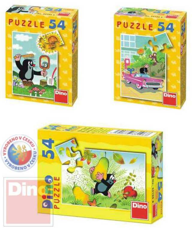 DINO PUZZLE 54 dilků Krteček mix