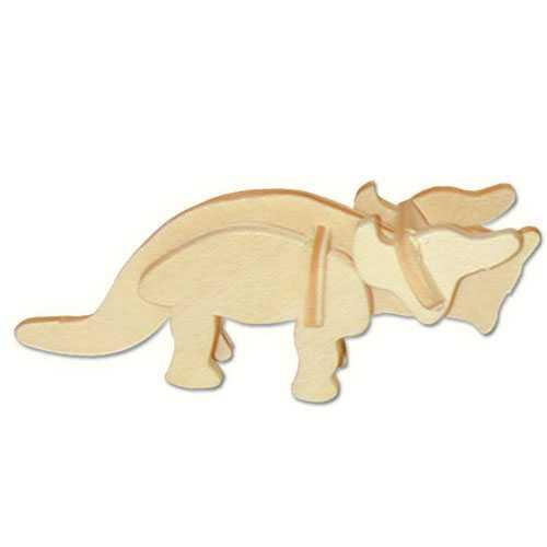 Woodcraft Dřevěné 3D puzzle mini skládačka Triceratops