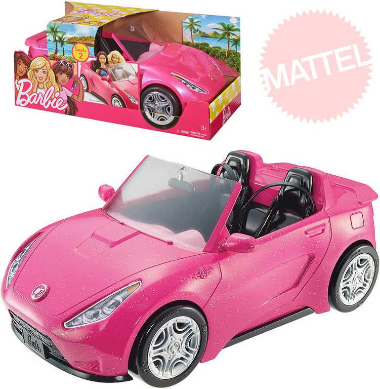 MATTEL BRB Auto růžový kabriolet pro panenku Barbie plastový