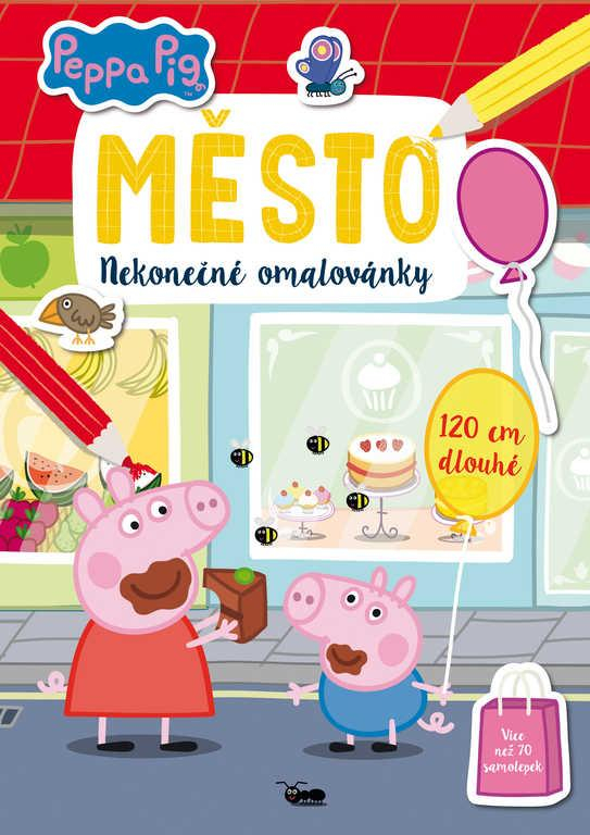 JIRI MODELS Omalovánky nekonečné Město Peppa Pig