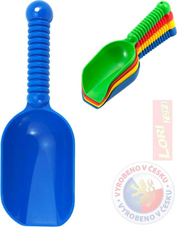 LORI 220 Kupecká lopatka na písek 24cm 4 barvy plast