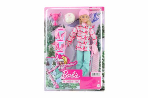 Barbie Zimní sporty - snowboardistka HCN32