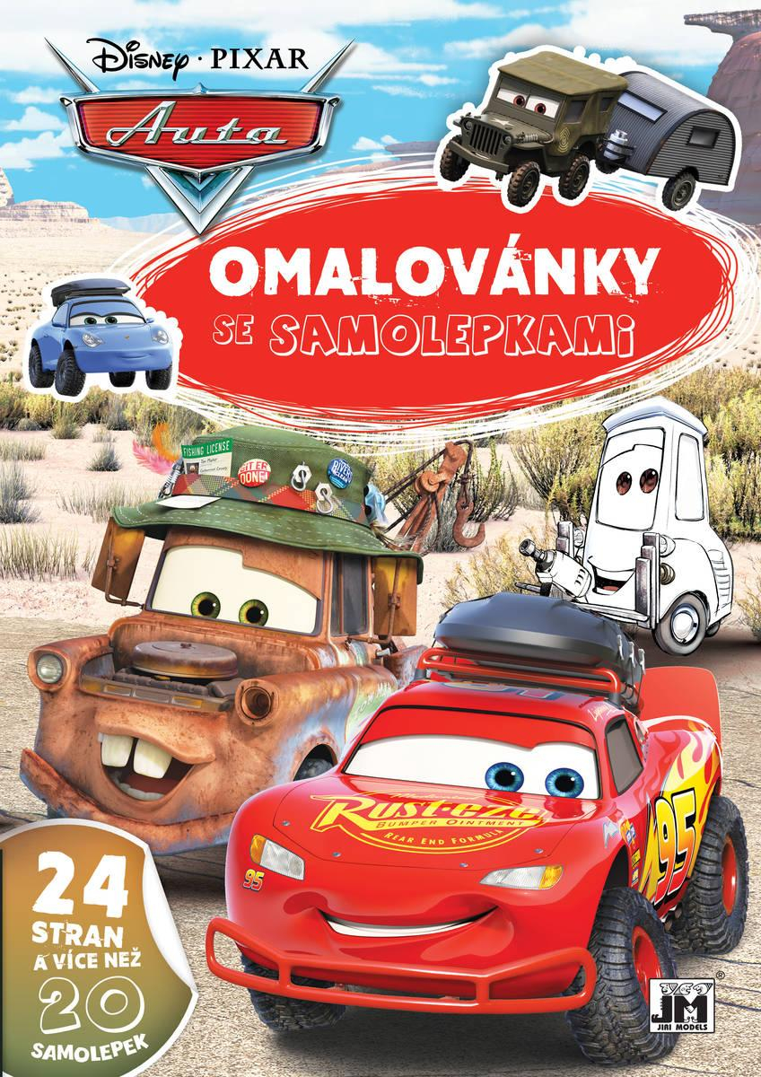 JIRI MODELS Omalovánky A4 se samolepkami Auta (Cars)