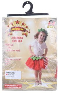 Šaty na karneval - jahoda, 80 - 92 cm