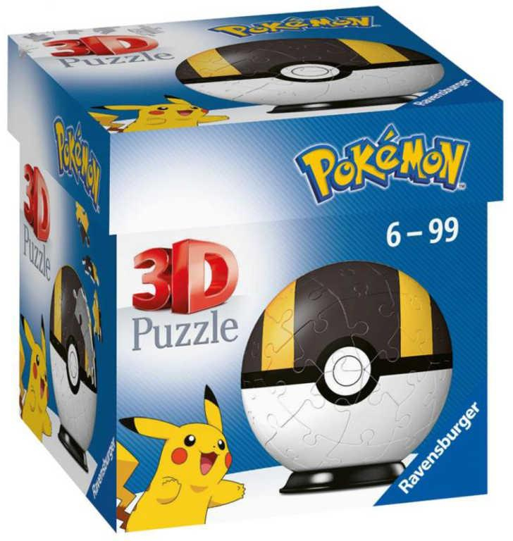 RAVENSBURGER Puzzleball 3D Pokeball skládačka 54 dílků Pokémon II.