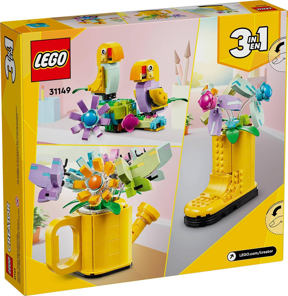 LEGO CREATOR Květiny v konvičce 3v1 31149 STAVEBNICE